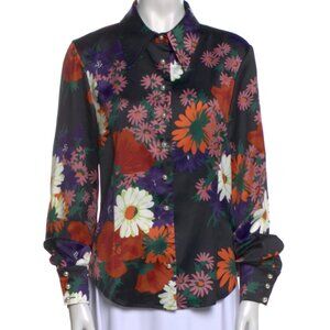 Floral Print Long Sleeve Blouse Size: M | US 8